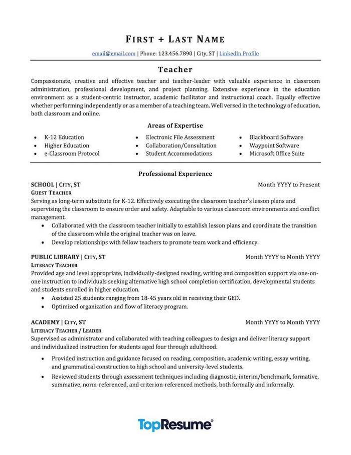 Cv Sample For Teaching Job from cdn1.careeraddict.com
