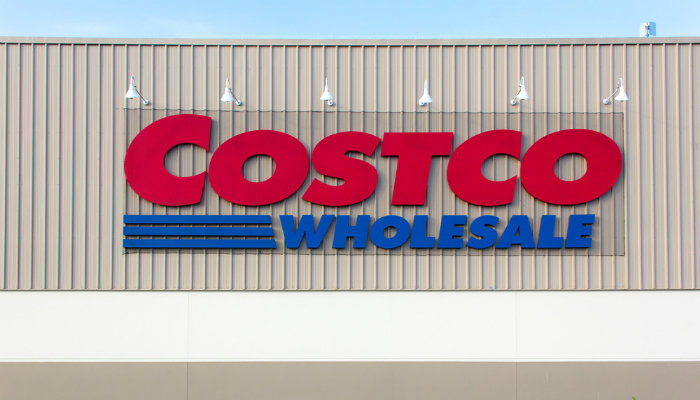 The exterior of a Costco store