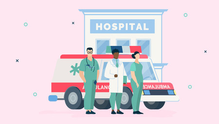 illustration of different healthcare careers