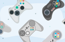 various game controllers of pro gamers