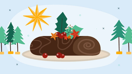 Illustrated Christmas Cake
