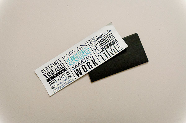 Pocket-sized résumé idea