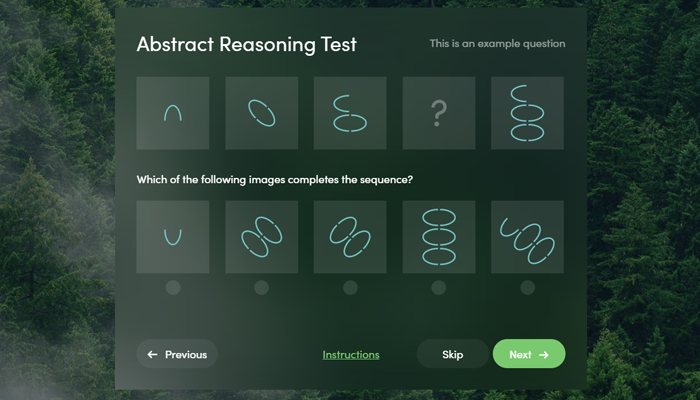 Abstract reasoning example