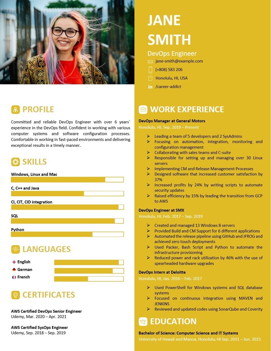 10 Best Software Engineer CV/Résumé Examples