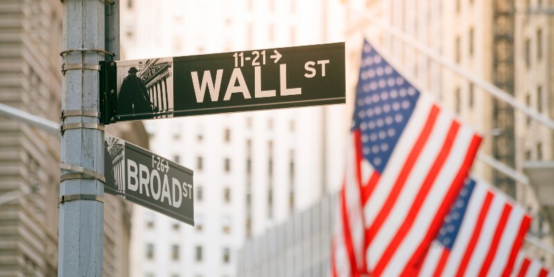EE. UU. Economía poderosa Wall Street
