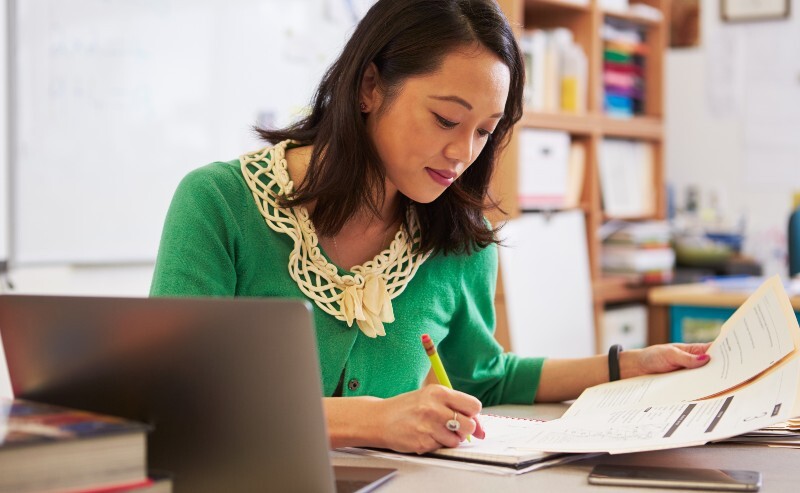 Teacher With Strong Writing Skills