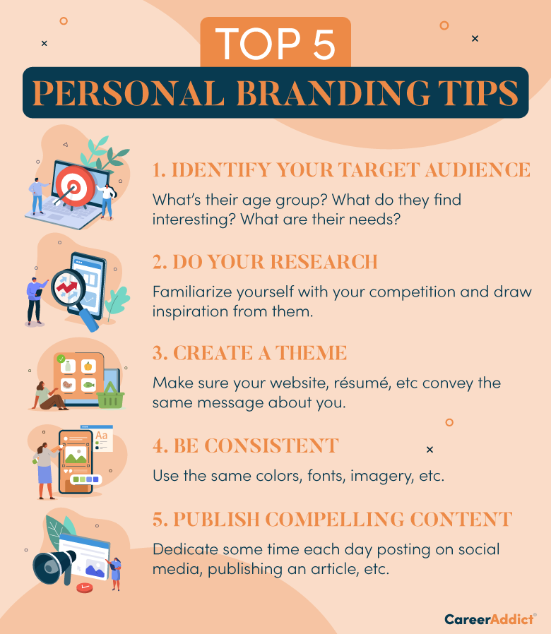Personal Branding Tips Infographic