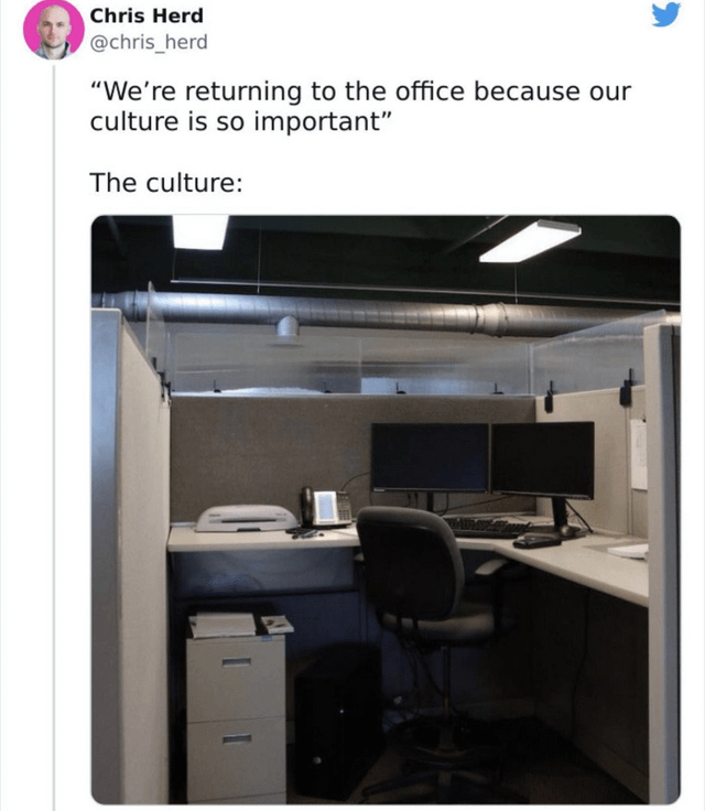 Office culture meme