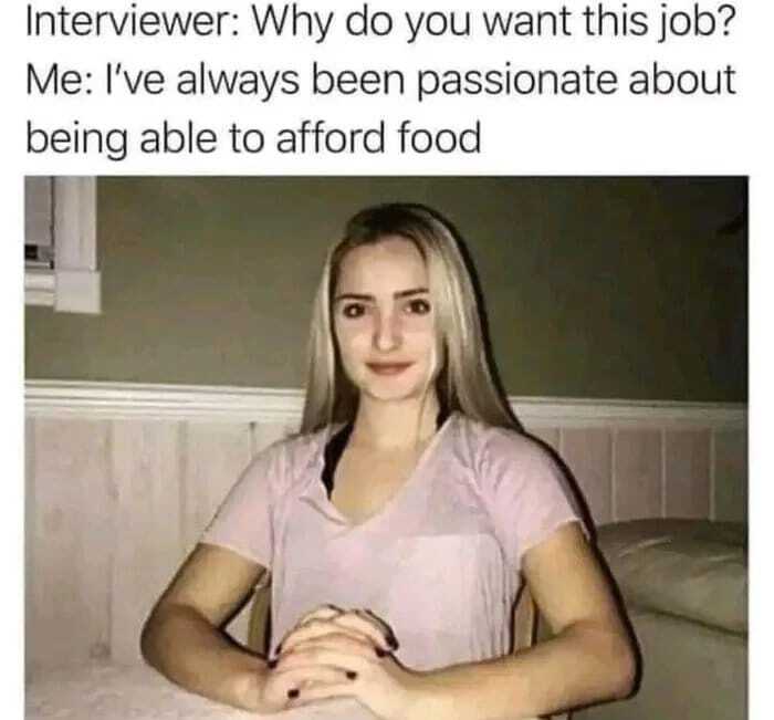 Afford food meme