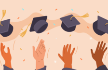 What to do after graduating college with graduation hats thrown in air