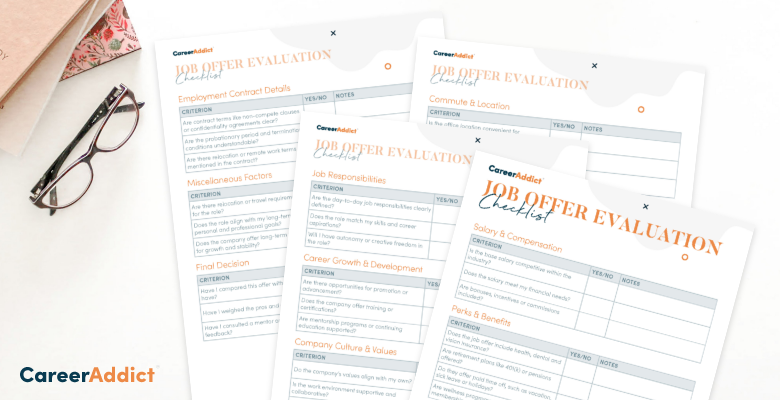 Job Offer Evaluation Checklist