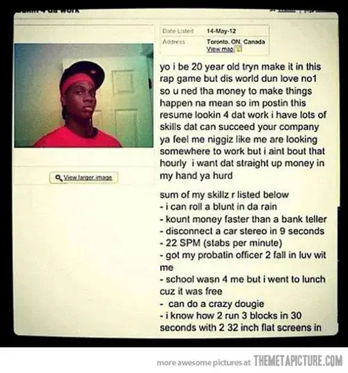 Rap Cover Letter