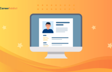 career web page on computer